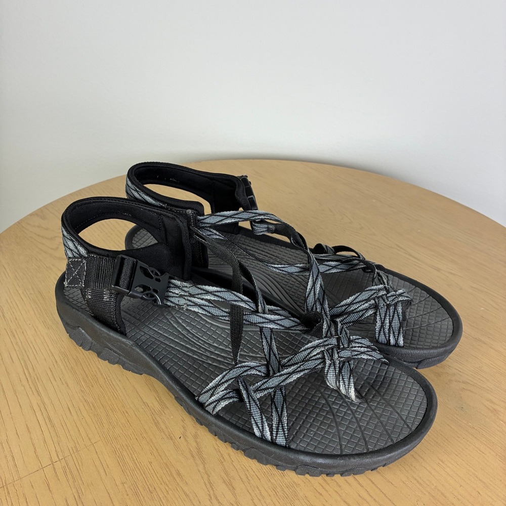 Baretraps Strappy Hiking Sandals Women's 12 Buckle Sport Summer Shoes Gorpcore